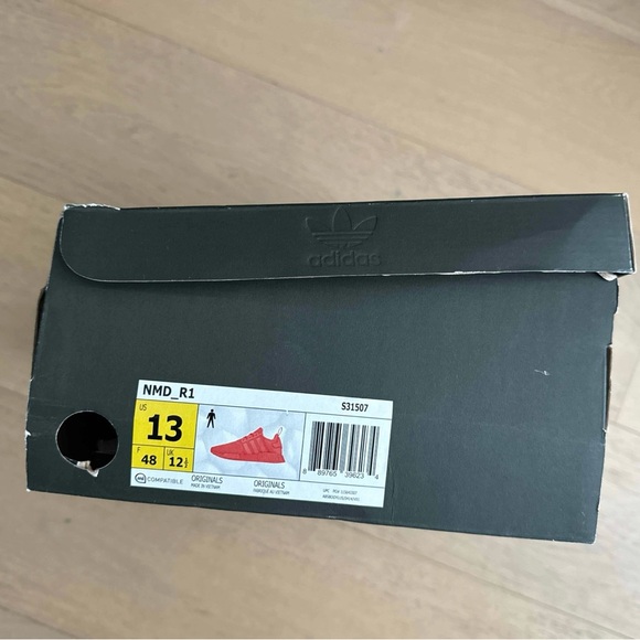 Men’s Adidas NMD_R1 Solar Red Shoes - Picture 7 of 7